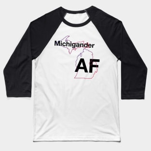 Michigander AF Baseball T-Shirt